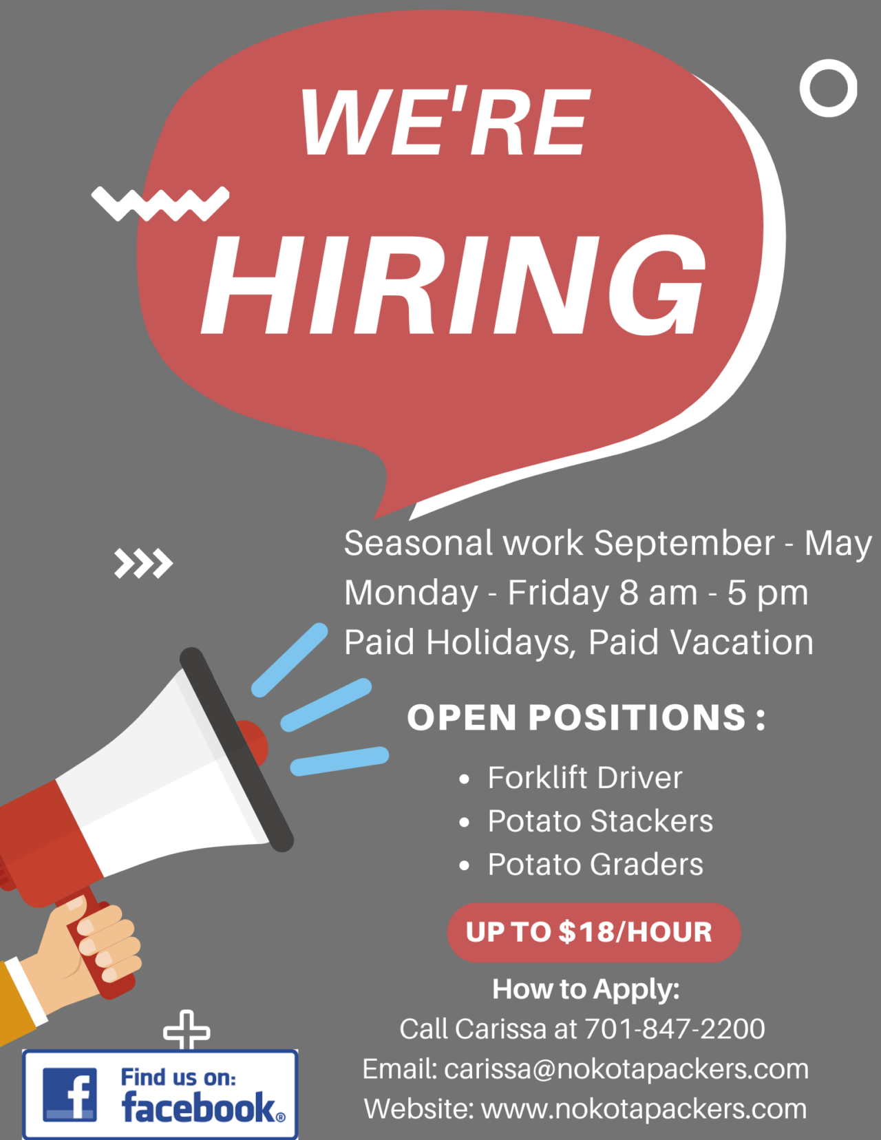 Red Potatoes By NoKota Packers